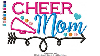 Cheer Mom - Applique