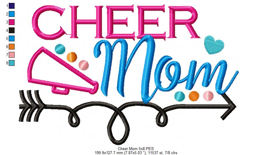 Cheer Mom - Applique