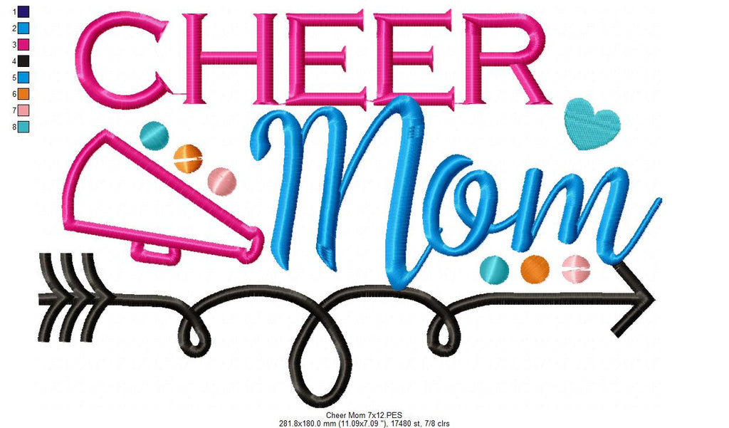 Cheer Mom - Applique