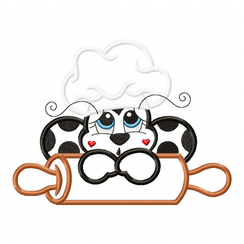 Kitchen Chef Ladybug - Applique