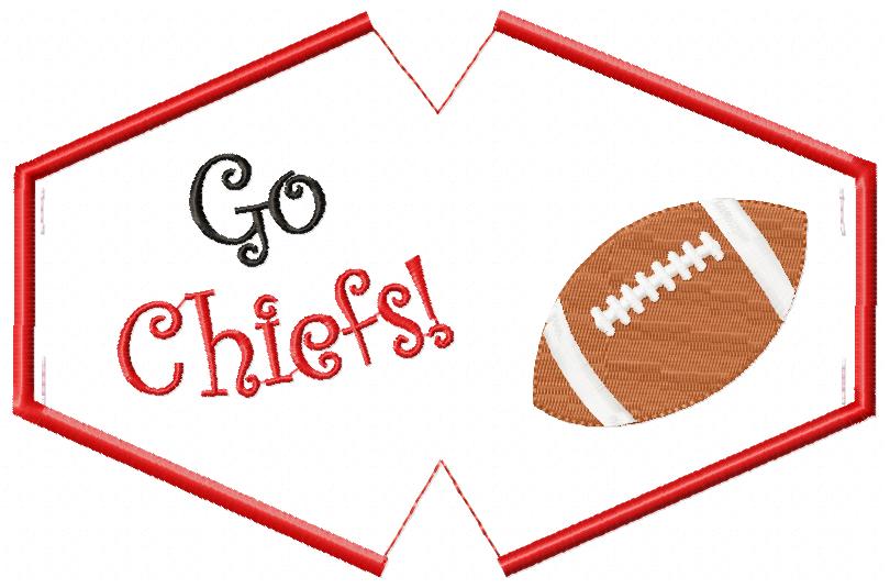 Go Chiefs! Face Mask - ITH Project - Machine Embroidery Design