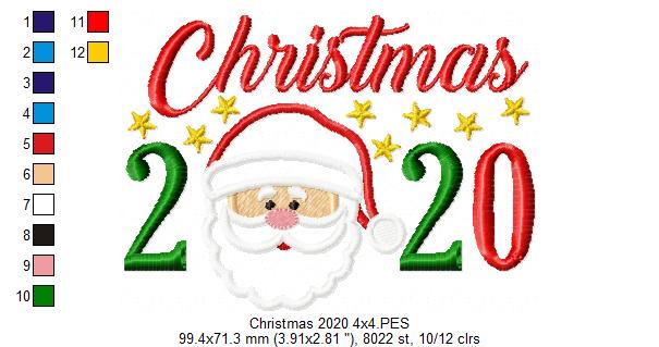 Christmas 2020 Santa Claus - Applique