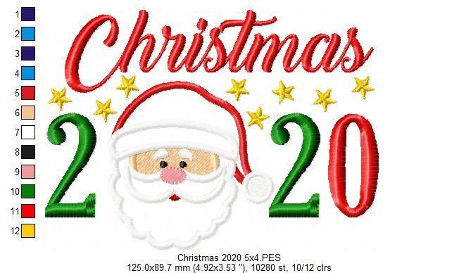 Christmas 2020 Santa Claus - Applique
