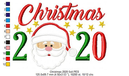 Christmas 2020 Santa Claus - Applique