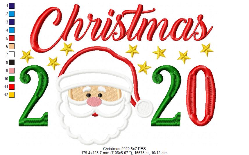 Christmas 2020 Santa Claus - Applique
