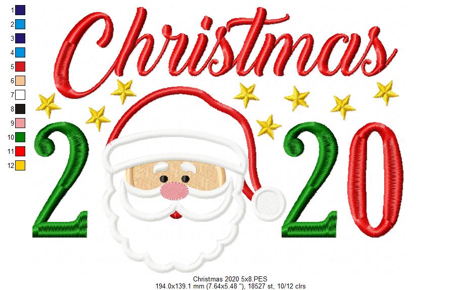 Christmas 2020 Santa Claus - Applique