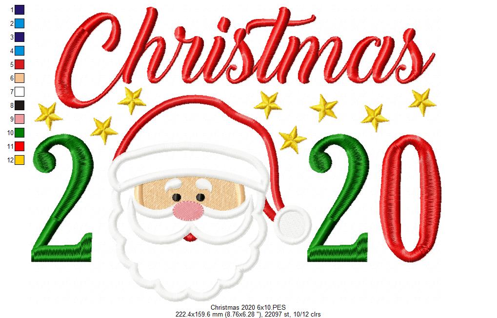Christmas 2020 Santa Claus - Applique