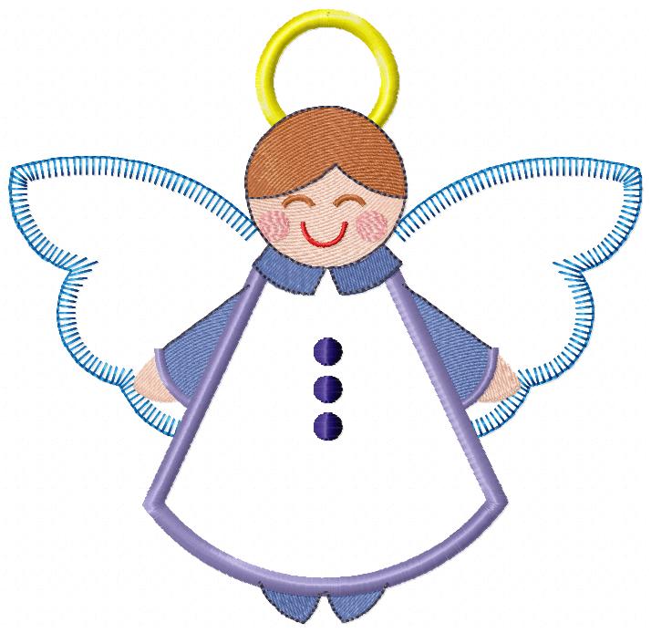 Christmas Angel Boy - Applique
