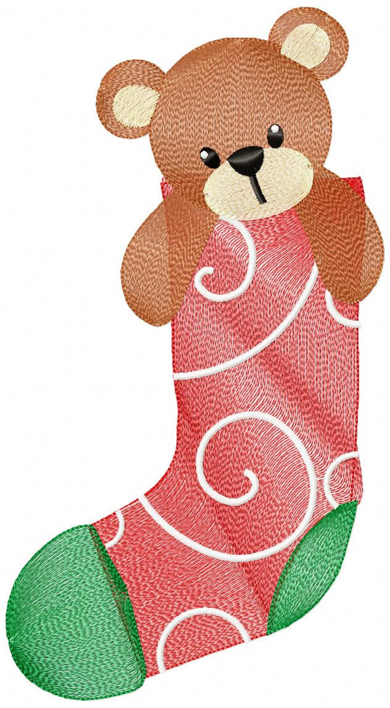 Christmas Teddy Bear - Rippled