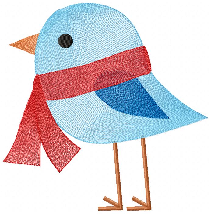 Christmas Bird - Rippled