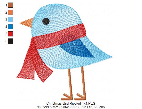 Christmas Bird - Rippled