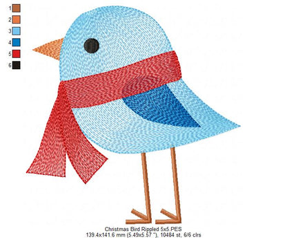 Christmas Bird - Rippled