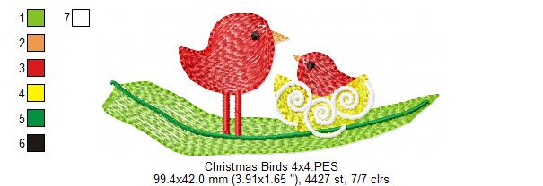 Christmas Bird - Rippled