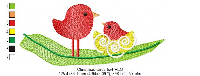 Christmas Bird - Rippled