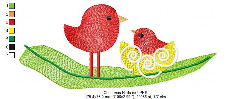 Christmas Bird - Rippled