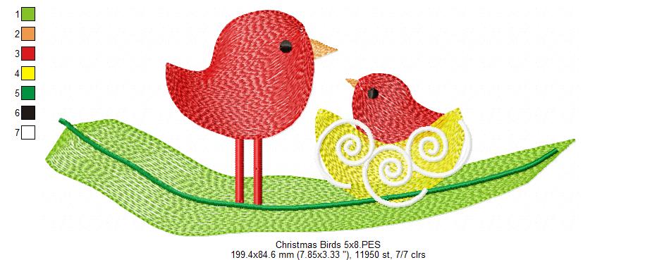 Christmas Bird - Rippled