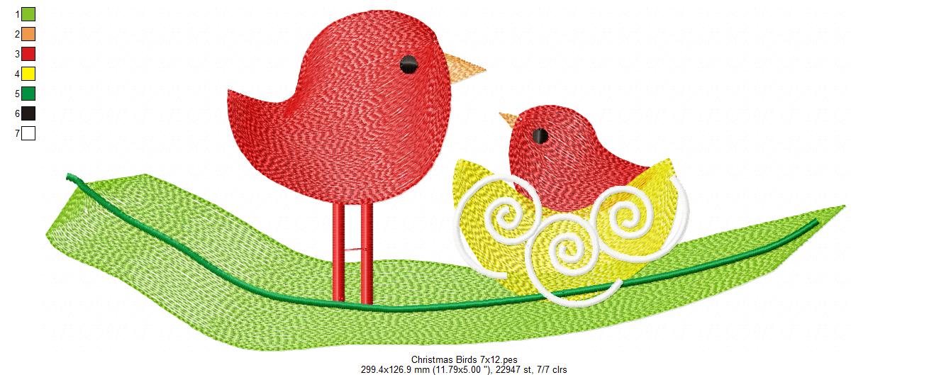Christmas Bird - Rippled