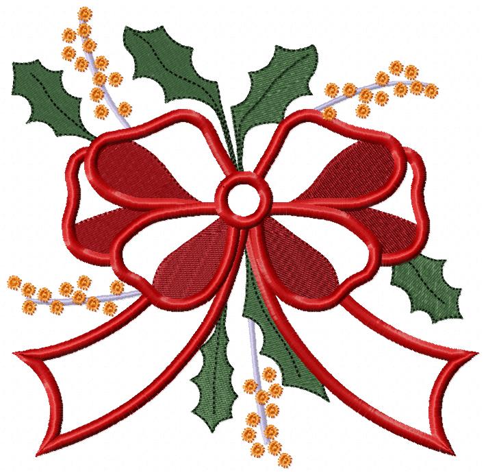 Christmas Bouquet - Applique Embroidery