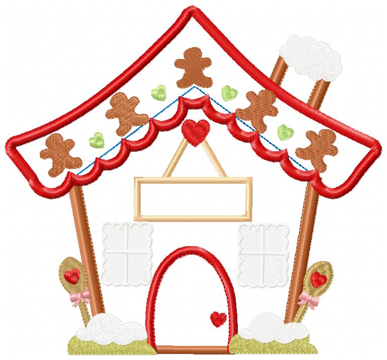Christmas Candy House - Applique