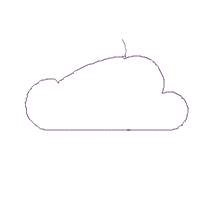 Christmas Cloud - Applique