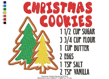 Christmas Cookies Recipe - Applique