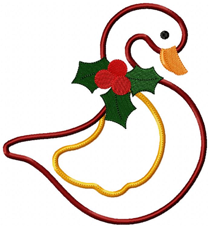 Christmas Duck - Applique