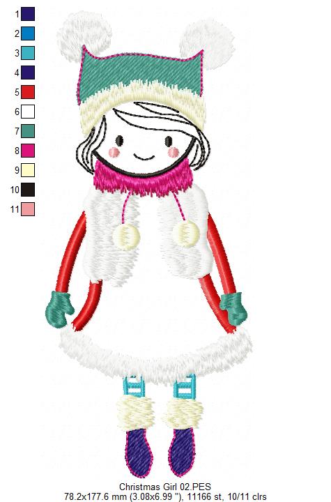 Folk Girl - Applique