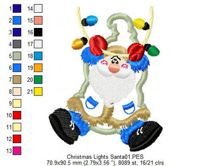 Santa Claus with Ornaments - Applique