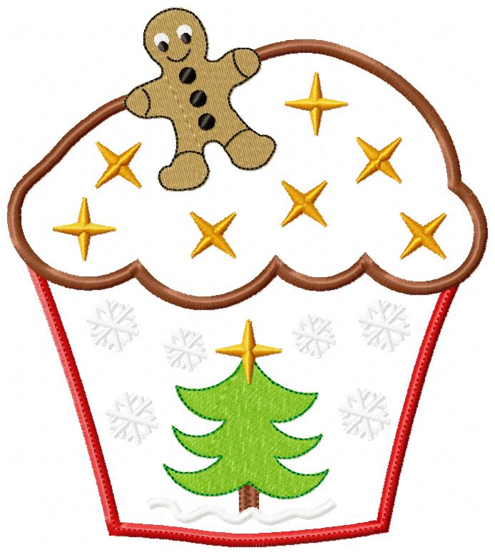 Christmas Muffin - Applique