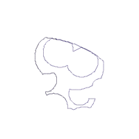 Christmas Santa Owl Smiling - Applique