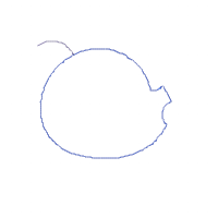 Christmas Panda Bear Face Santa - Applique