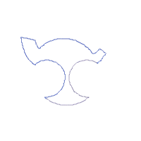 Christmas Raccoon Face Santa - Applique