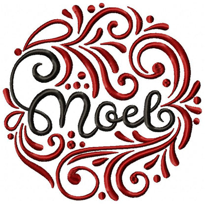 Christmas Round Sayings - Fill Stitch - Set of 10 designs