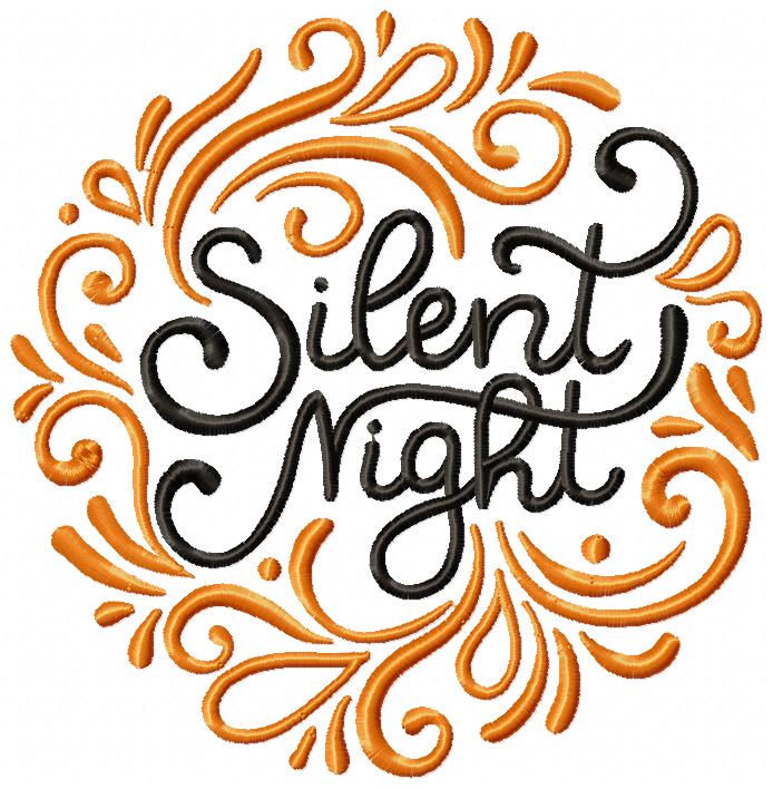 Christmas Round Sayings - Fill Stitch - Set of 10 designs