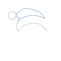 Santa Claus Face Ho Ho HO - Applique - Machine Embroidery Design