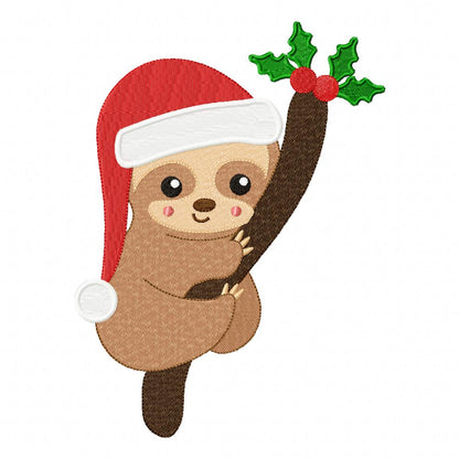 Christmas Baby Sloth - Fill Stitch - Set of 3 designs