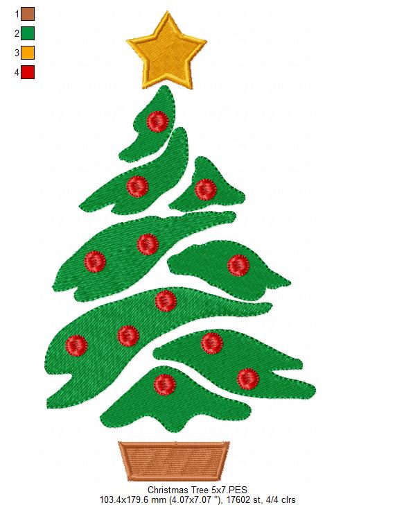 Christmas Tree - Fill Stitch