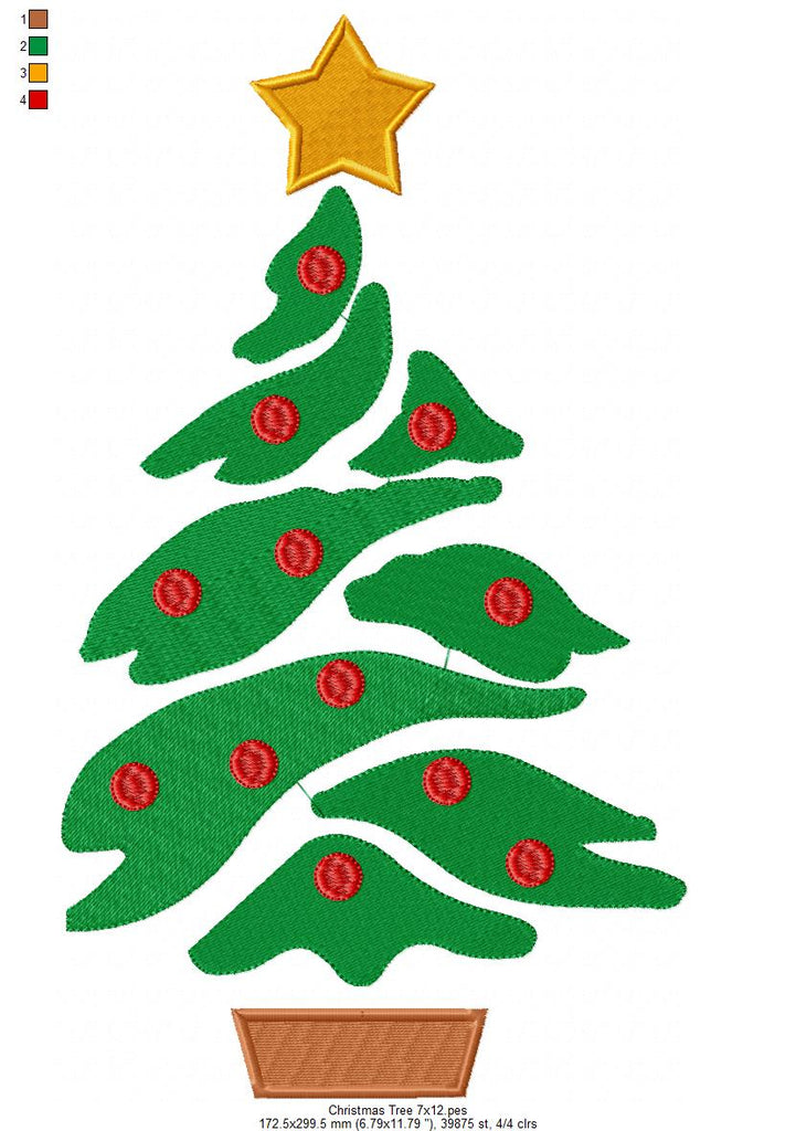 Christmas Tree - Fill Stitch