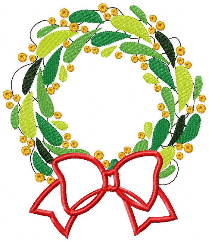 Christmas Wreath - Applique