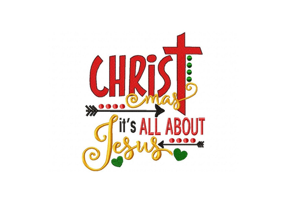 Christmas it's all about Jesus - Fill Stitch