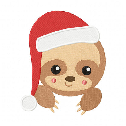 Christmas Baby Sloth - Fill Stitch - Set of 3 designs