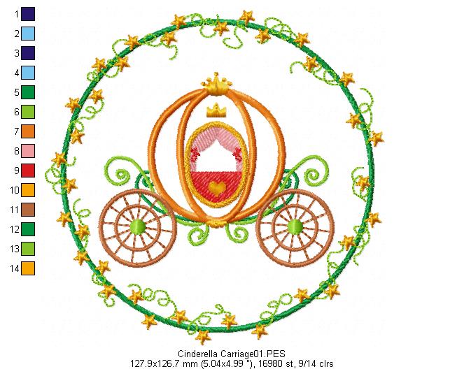 Fairy Tales Princes for Wood Hoop - Set of 7 Designs - 3 Sizes - Machine Embroidery Design