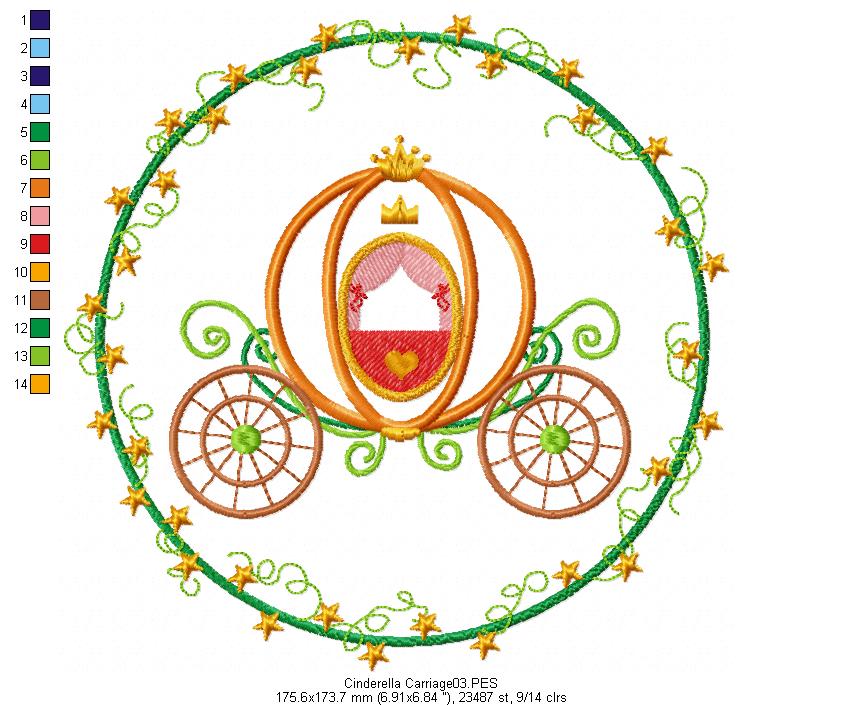 Fairy Tales Princes for Wood Hoop - Set of 7 Designs - 3 Sizes - Machine Embroidery Design