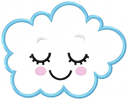 Cloud, Moon and Star - Applique - Set of 3 designs