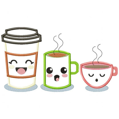 Happy Breakfast Elements - Applique - Set of 7 designs