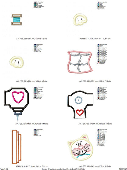 Sewing Machine Cat - ITH Project - Machine Embroidery Design