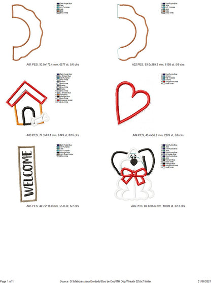 Dog House Welcome - ITH Project - Machine Embroidery Design