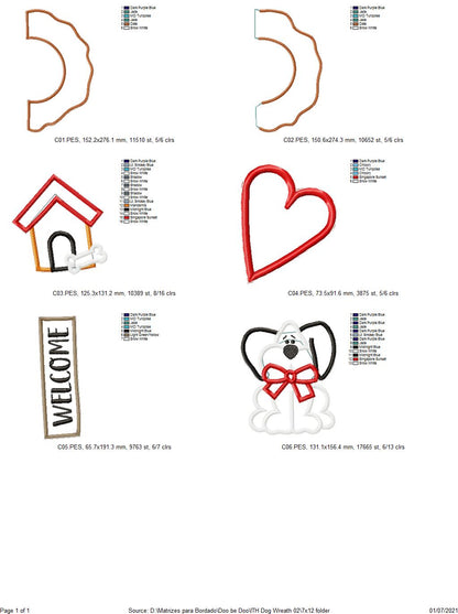 Dog House Welcome - ITH Project - Machine Embroidery Design