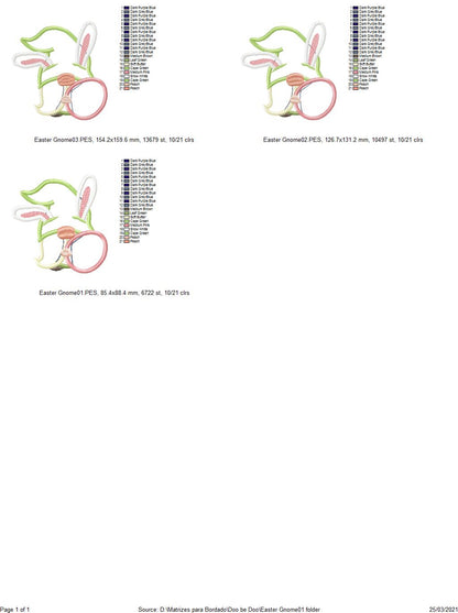 Easter Bunny Gnome - Applique