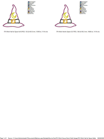 Witch House Kitchen Ornaments Set of 3 designs - ITH Project - Machine Embroidery Design